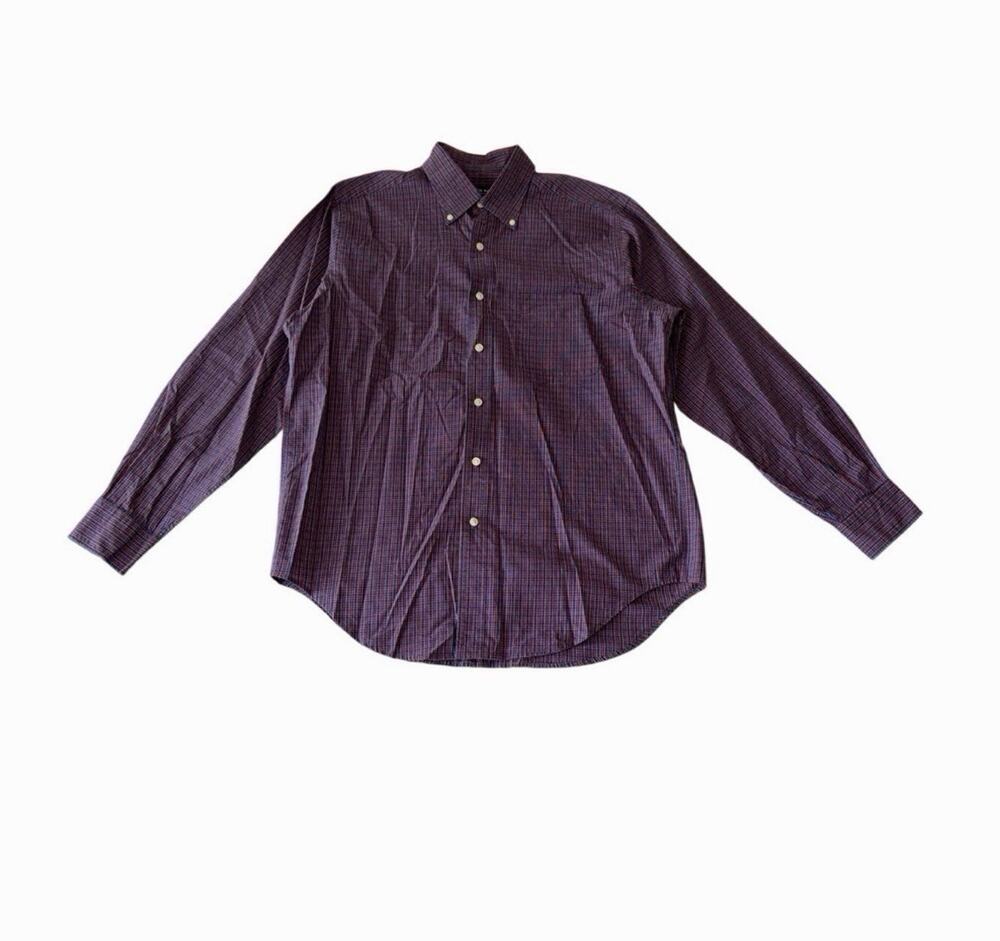 Men’s Austin Reed Plaid Dress Shirt Large